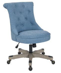Office Star™ Hannah Tufted Office Chair, Sky/Gray