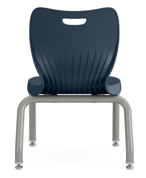 HON Smartlink 4-Leg Plastic 12”H Stackable Chairs, Regatta/Platinum, Set Of 4 Chairs - Image 2