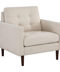 Office Star Grayburn Accent Chair, Cream/Brown