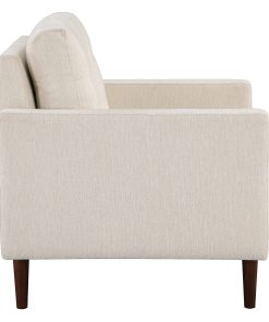 Office Star Grayburn Accent Chair, Cream/Brown 2
