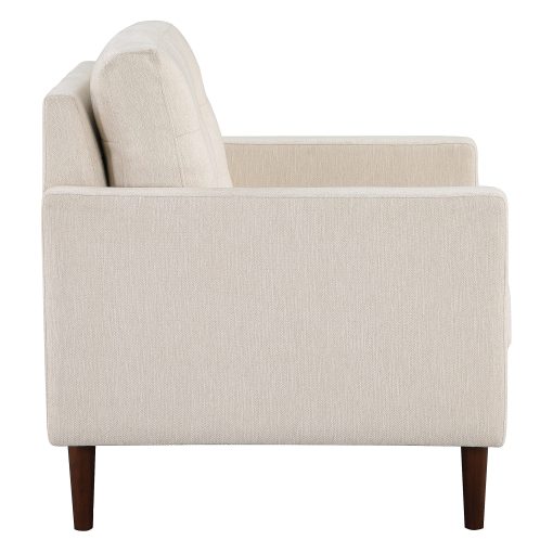 Office Star Grayburn Accent Chair, Cream/Brown - Image 2