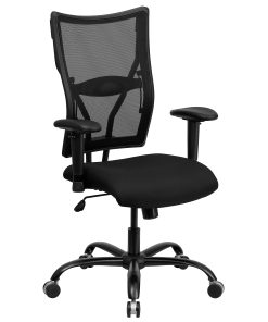 Flash Furniture HERCULES Ergonomic Mesh High-Back Big And Tall Swivel Chair With Adjustable Arms, Black 2