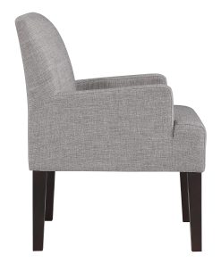 Office Star Main Street Guest Accent Chair, Cement/Brown 2