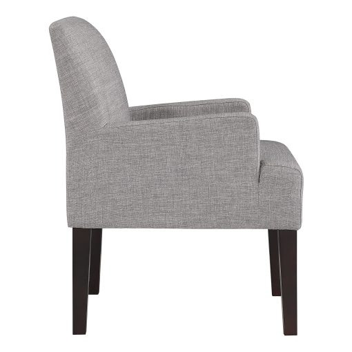 Office Star Main Street Guest Accent Chair, Cement/Brown - Image 2