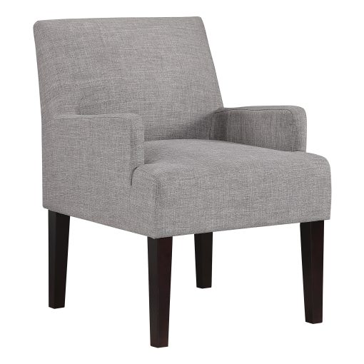 Office Star Main Street Guest Accent Chair, Cement/Brown