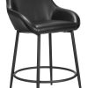 LumiSource Symphony Counter Stools, Walnut/Gray, Set Of 2 Stools 4