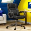 Flash Furniture Flash Fundamentals Mesh Mid-Back Swivel Task Office Chair With Pivot Back, White/Black 4