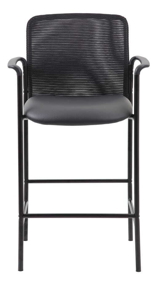 Boss Office Products Contemporary Mesh Counter Stool, Black - Image 2