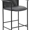 Boss Office Products Contemporary Mesh Counter Stool, Black