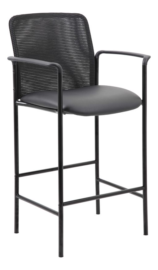 Boss Office Products Contemporary Mesh Counter Stool, Black