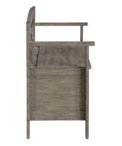 Office Star Metro Wood Bench, 30-1/4”H x 44-1/2”W x 16-3/4”D, Graystone 2
