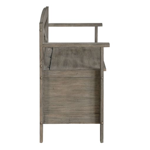 Office Star Metro Wood Bench, 30-1/4”H x 44-1/2”W x 16-3/4”D, Graystone - Image 2