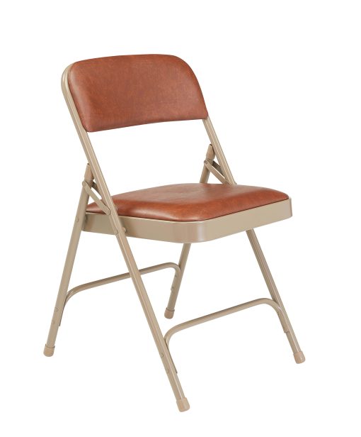 National Public Seating Series 1200 Folding Chairs, Brown/Beige, Set Of 4 Chairs - Image 2