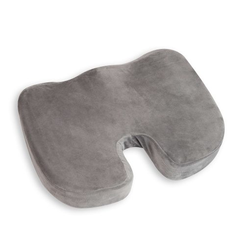 Mind Reader Orthopedic Seat Cushion, Memory Foam,  2-3/4"H  x 13-1/2"W x 18"L, Gray