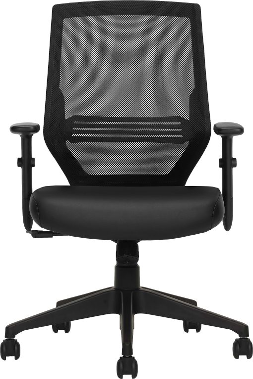 Offices To Go Mesh Mid-Back Office Chair, Black - Image 2