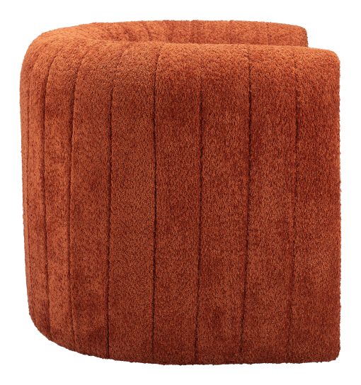 Zuo Viana Accent Chair, Burnt Orange - Image 2