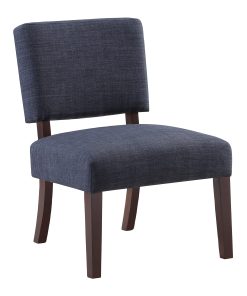 Office Star Jasmine Fabric Accent Chair, Navy