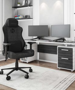 Techni Sport Orion Series Ergonomic Fabric Computer Gaming Chair, Black 2