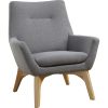 Baxton Studio Afton Dining Chairs, Brown/Walnut Brown, Set Of 2 Chairs 4