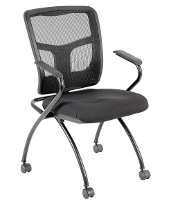Lorell® Guest Chairs, Black/Black, 2/Carton 2