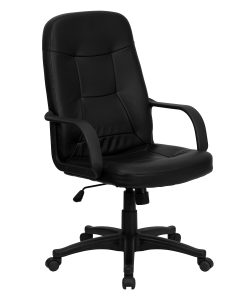 Flash Furniture Glove Vinyl High-Back Swivel Chair, Black 2