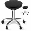 Flash Furniture Designer Mesh High-Back Drafting Chair With LeatherSoft Sides And Adjustable Arms, Black 4