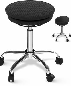Wobble Stool Air Rolling Adjustable Height Balance Ball Office Chair for Active Sitting Black Uncaged Ergonomics