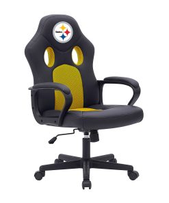 Imperial NFL Vision Faux Leather/Mesh High-Back Computer Gaming Chair, Pittsburgh Steelers