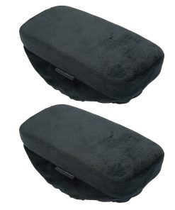 Mind Reader Arm Rests, 1-1/2"H x 9-1/2"W x 4-1/2"D, Black, Pack Of 2 Arm Rests