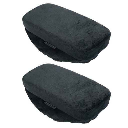 Mind Reader Arm Rests, 1-1/2"H x 9-1/2"W x 4-1/2"D, Black, Pack Of 2 Arm Rests
