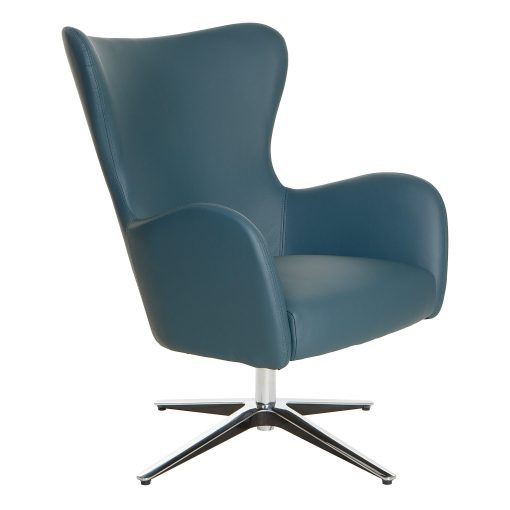 Office Star™ Wilma Swivel Arm Chair, Blue - Image 2