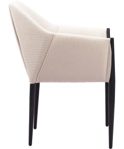 Zuo Andover Dining Accent Chairs, Beige, Set Of 2 Chairs 2