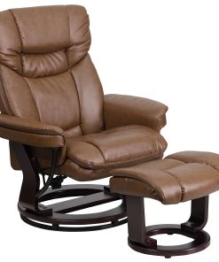 Flash Furniture Contemporary Recliner With Curved Ottoman, Palimino 2