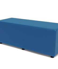Marco Rectangle Bench, 16″H x 48″W x 19″D, Blue 2