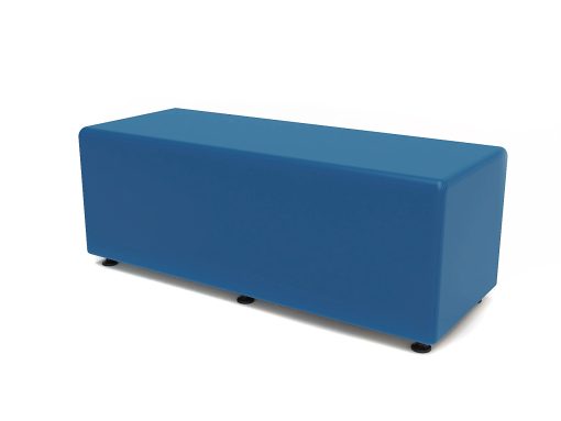 Marco Rectangle Bench, 16"H x 48"W x 19"D, Blue - Image 2