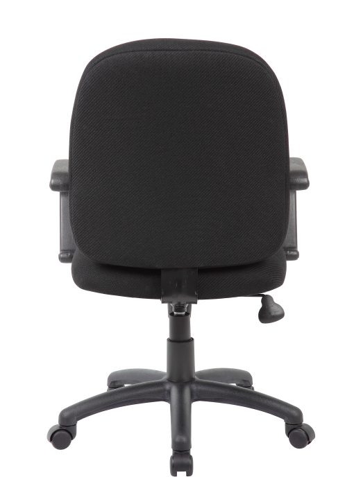Boss Office Products Ergonomic Budget Tweed Mid-Back Task Chair, Black - Image 2