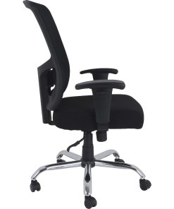 Lorell Big & Tall Mid-back Task Chair – Fabric Seat – Mid Back – 5-star Base – Black – 1 Each 2