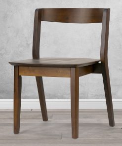 Glamour Home Astor Rubberwood Dining Accent Chairs, Dark Brown, Set Of 2 Chairs