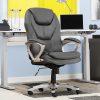 Serta Florence Faux Leather Guest Chair, Navy 3
