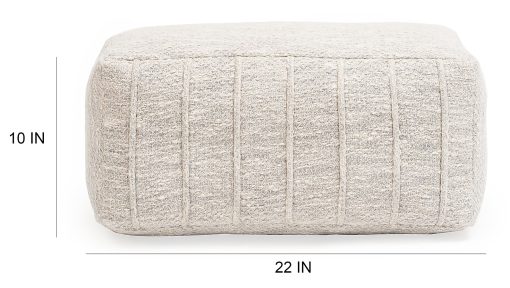 Realspace™ Fabric Footrest, 10"H x 22"W x 12"D, Cream - Image 2