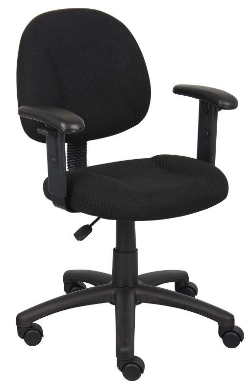 Boss Office Products Posture Mid-Back Task Chair, Black