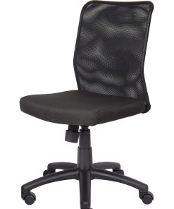 Boss Budget Mesh Armless Task Chair, Black 2
