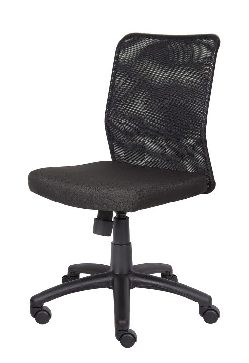 Boss Budget Mesh Armless Task Chair, Black - Image 2
