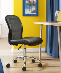 Serta® Essentials Mid-Back Computer Chair, Ingenuity Black/Chrome