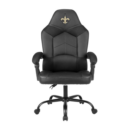Imperial NFL Adjustable Oversized Vinyl High-Back Office Task Chair, New Orleans Saints