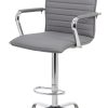 Boss Office Products Drafting Stool, Gray/Chrome