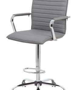 Boss Office Products Drafting Stool, Gray/Chrome